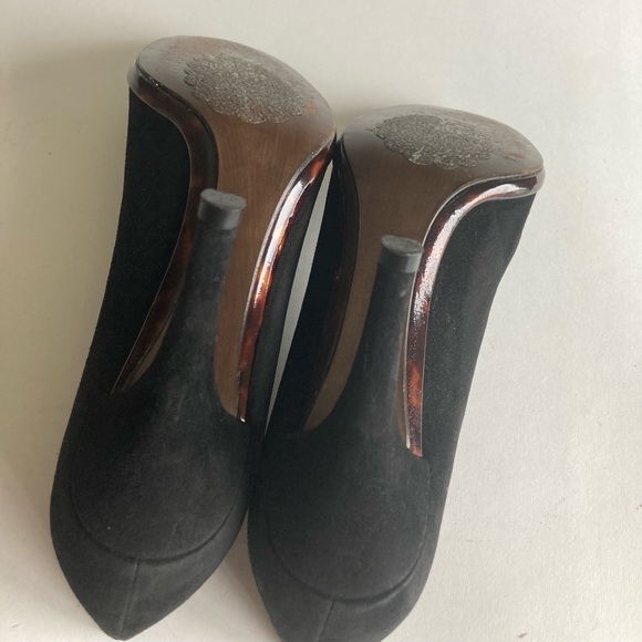 Stuart Weitzman Black Suede Genuine Leather Pumps size 10 - Picture 12 of 15